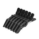 DEATTI Crocodile Alligator Hair Clips 6 Pcs, Hairdressing Sectioning Clamp Hair for Salon or Barber Shop