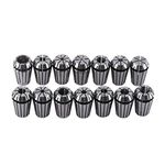 14pcs ER20 Collet Set 65Mn Spring Steel CNC Milling Lathe Tool Drill Accessories for CNC Engraving Machine and Milling Lathe Tool,1/16"~1/2"