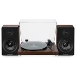 Fluance RT81+ Elite Vinyl Turntable and Ai61 6.5" Stereo Bookshelf Speakers Bundle: High Fidelity Sound, Detailed Audio Reproduction, Seamless Integration (Natural Walnut)