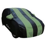 Autofurnish Stylish Green Stripe Car Body Cover Compatible with Maruti Alto 2010-2013