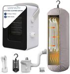 SereneLife Electric Portable Clothes Dryer | 1000W Multi-Use Mini Heater & Aroma Diffuser for Home, Apartment, Dorm, Travel & RV Camping | Suitable for Drying Clothes, Dresses, Shoes, Hats & Gloves