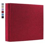 Vienrose Photo Album 6×4 600 Pockets Linen Cover Extra Large Capacity Picture Book Hold Horizontal and Vertical Photos Family Baby Wedding Red