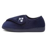 The Slipper Company Womens Navy Slipper - Size 5 UK - Blue