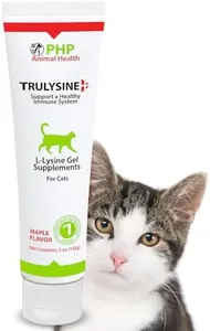 Trulysine Viralysine L-Lysine Gel Supplement for Cats, 5oz - Cats & Kittens of All Ages - Immune Health - Sneezing, Runny Nose, Squinting, Watery Eyes - Palatable Maple Flavor