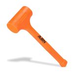 ABN Dead Blow Hammer, 3 lb Pound – Unicast Mallet with Non-Marring Rubber Coating