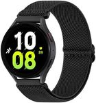 Elastic Bands for Samsung Galaxy Watch 4 Band & Galaxy Watch 5 Bands 44mm 40mmWomen/Men, 20mm Adjustable Comfortable Stretchy Braided Solo Loop Sport Replacement Sport Straps for Galaxy Watch 5 Pro/5/4/3