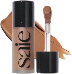 Saie Dew Bronze - Hydrating Liquid Bronzer Stick For a Sun Kissed Glow - Liquid Contour Stick Infused with Nourishing Skin Care Ingredients - Sculpted Face Makeup Essential - Sand (0.4 oz)