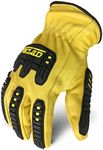 Ironclad Mens Work Glove 360 CUT LEATHER IMPACT, Yellow, 1 Count Pack of US