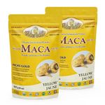 INCA'S GOLD Organic Yellow Maca Gelatinized Root Powder for the family - Adaptogen that Supports the Body’s Overall Vitality, Immune System Booster, Improves Memory and Learning - Helps with Energy, Stamina & Strength - 100% Pure Maca from Junin, Peru - 454g combo Pack