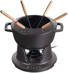 Staub Fondue Set with 6 Forks, Suit