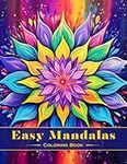Easy Mandalas Coloring Book: Relax 