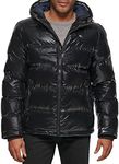 Tommy Hilfiger Men's Hooded Puffer Jacket, New Pearlized Black, Small