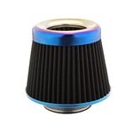 Skyplanet 76mm 3" Universal Intake Air Filter High Mesh Cone(Black)