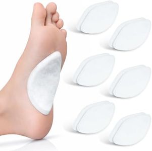 ViveSole Arch Support Pads (12 Pack) Adhesive Felt Foot Insert - Men Women - for Shoes, Sandals, Flip Flops, Boots, High Heels, Flat Feet, High Arches, Plantar Fasciitis