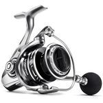 Piscifun NautiX Spinning Reel, Aluminum Spinning Fishing Reel, CNC Aluminum Gear, 26LBs Max Drag, 8+1 Sealed BB, 6.0:1 Gear Ratio, Smooth Powerful Freshwater Saltwater Spinning Reel, 4000 Series