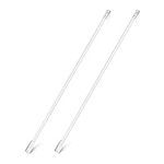 2pcs Blind Wand Vertical Blinds Replacement Parts Blind Rod with Hooks, Clear Blind Tilt Wand Replacement Blind Opener Long Window Blind Stick Tilt Rod