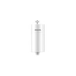 Philips Water in-Line Shower Filter and 1 Replacement Cartridge, 50 000 L Filtration Capacity, White, Reduces Chlorine by up to 99%, Easy to Install, fits All Standard Hoses and taps