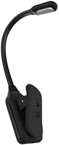 Mighty Bright WonderFlex Rechargeable LED Clip On Book Light with Adjustable Silicone Neck for Comfort & Flexibility, Black