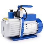 stonylab Rotary Vane Vacuum Pump, 5 CFM 10-15 Pa 1/2 HP 2-Stage Compact Vacuum Pump for HVAC AC Refrigerant Recharging Air Tool