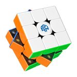 GAN 356 M, 3x3 Speed Cube Magnetic Stickerless, 3D Puzzle Fidget Toy Brain Teasers for Kids Teens Beginners Travel Games Holiday Birthday Gifts Stocking Stuffers (No Extra GES)