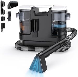 Lubluelu Upholstery Cleaner Machine 600W Motor - 20Kpa Suction, Portable Handheld Carpet Cleaner with Self-Cleaning and Long Hose for Pet Stains, Couch, Car Seats and Area Rugs