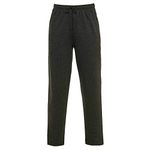 Mens Open Hem Jog Pants/Jogging Bottoms Men Fleece Casual Plus Sizes Trousers Small to XXXXXL (2XL, Charcoal)