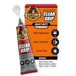 Gorilla Clear Grip Contact Adhesive, Flexible, Fast-Setting, Permanent Bond, Waterproof, Indoor & Outdoor, Paintable, 3oz/88ml, Clear, (Pack of 1)