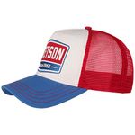 Stetson Highway Trucker Cap Women/Men - mesh Baseball Snapback Snapback, with Peak Summer-Winter - One Size Blue-red