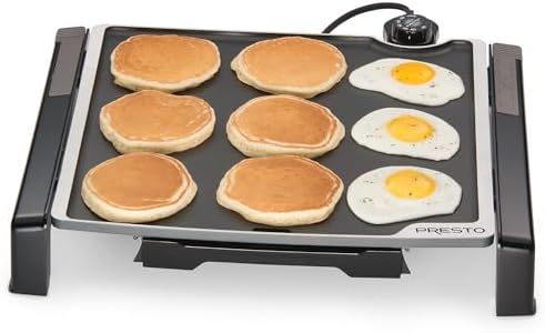 Presto 07071 15-inch Electric Tilt-n-fold Griddle, Black