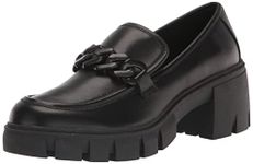 Madden Girl Women's Hoxtonn Loafer, Black Paris, 5