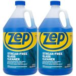 Zep Streak-Free Glass Cleaner 128 Ounce ZU1120128 (2-Pack) Pro Strength