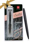 Cello Carbon Ball Pen | Blue Ink | Matte Black Premium Metal Pen For Gift | Stylish Corporate & New Year Gifts For Men & Women