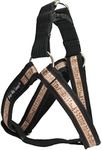 Cotton Web Adjustable Dog Step-in Harness 4 Sizes Egyptian Pattern (Large: 17"-28" Chest)