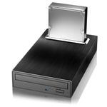 Yaeonku 4 in 1 External Blu Ray Drive, 16x USB 3.0 and Type-C External Bluray Drive, Multi-Function Fast-Charging Desktop BD/CD/DVD Burner/Read Player with HDD Enclosure USB HUB for Mac/PC/Laptop
