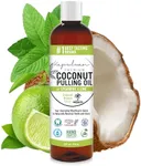 Kapuluan Coconut Oil Pulling for Teeth and Gums Mouthwash, 100% Pure and Natural, Non-GMO, Ayurvedic – Refreshing Spearmint and Lime Essential Oils