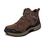 Orthofeet Men's Orthopedic Brown Leather Ridgewood Waterproof Boots, Size 8.5
