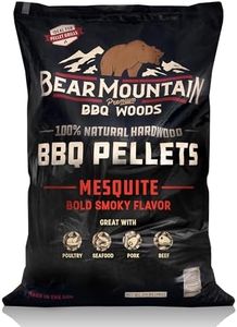 Bear Mountain All Natural Wood Pellets for Smoker, Grill & BBQ, 20 Lbs, Mesquite