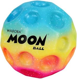 Waboba Moon Ball Gradient Hyper Bouncy Ball - All Ages Extreme Bounce and Fun - Super High Bouncing Ball Perfect for Active Play and Outdoor Games - Rainbow