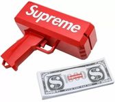 Sudram Supreme Money Gun for Parties|Weddings|Anniversary and Fun- Includes 100 Fake Dollar Notes.|Red