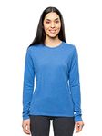 Insect Shield Women's Tri-Blend Long Sleeve T-Shirt, Royal Heather, M