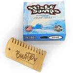 Buster Surfboards Sticky Bumps Original Surfboard Wax Set with Surf Grip Surf Wax Bamboo Wax Comb Temperature Cool 14 °C - 19 °C Non-Slip Board Wax with Comb