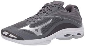 Mizuno Wave Lightning Z6 Mens Volleyball Shoe, Grey, Numeric_7_Point_5