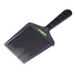 Minkissy Flat Top Comb Wide Hair Comb Professional Barber Hair Cutting Comb Hairdressing Styling Tool for Home Salon Supplies (Black)