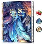 2025 Monthly Planner - 18 Monthly Planner 2025-2026 Jan. 2025 - Jun. 2026 Academic Monthly Planner 9" x 11", Large Monthly Planner with Double-Sided Pocket, Spiral Planner 18-Month for Women, Men