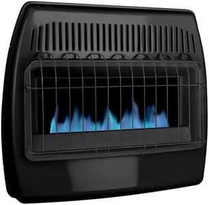 Dyna-Glo 30,000 BTU Blue Flame Thermostatic Garage Vent Free Wall Heater, Black