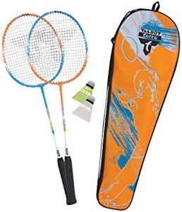 Talbot Torro 2-Attacker Badminton Set, 2 Rackets, 2 Shuttlecocks, in a Beautiful Bag, 449411