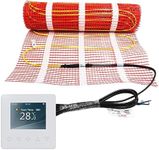 HEATIT Underfloor Heating mat Electric Radiant Self-Adhesive Floor Heating System 200w/㎡ Warmmat with ET-81 Thermostat Kit