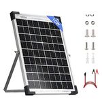 SARONIC 10W Solar Panel Battery Maintainer Trickle Charger 12V High-Efficiency Monocrystalline Module PV Power for Home, Motorhome, Sheds, Caravan, Campervan, Camping and Other Off-Grid Applications