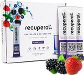 Recuperol Rehydration & Recovery Electrolytes Powder Drink Mix, 8 Pack, High Electrolyte Content, Vegan - Natural Mixed Berry Flavour - Zinc, Vitamin C, B12, D3, Potassium