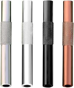 Portable Metal Straw Tube High-End Reusable Small Straw 4-Pack for Outdoor Camping Trips